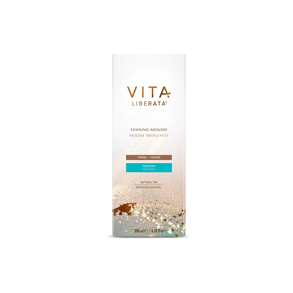 VITA LIBERATA TANNING MOUSSE TINTED – SAVAIMINIO ĮDEGIO PUTOS, SU IŠORINIU BRONZANTU