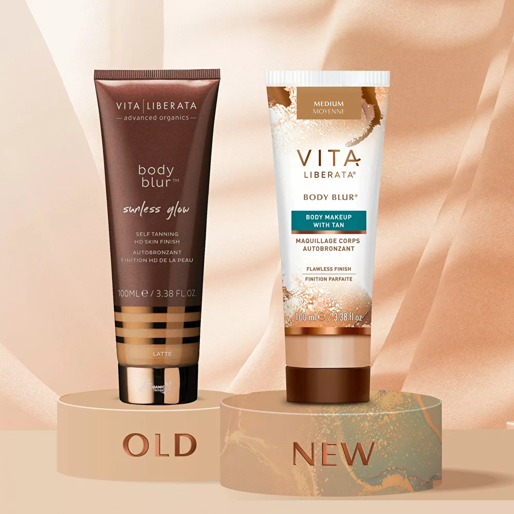 VITA LIBERATA BODY BLUR WITH TAN – KŪNO MAKIAŽAS SU SAVAIMINIO ĮDEGIO EFEKTU 