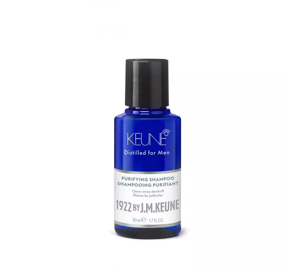 KEUNE 1922 by J.M.KEUNE PURIFYING vyriškas šampūnas nuo pleiskanų, 50ml (kelioninis)