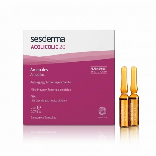 SESDERMA ACGLICOLIC 20 Ampulės, 5x2 ml