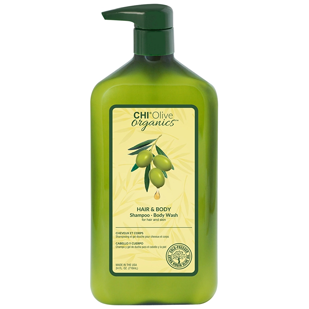 CHI OLIVE ORGANIC Šampūnas ir kūno prausiklis, 710ml