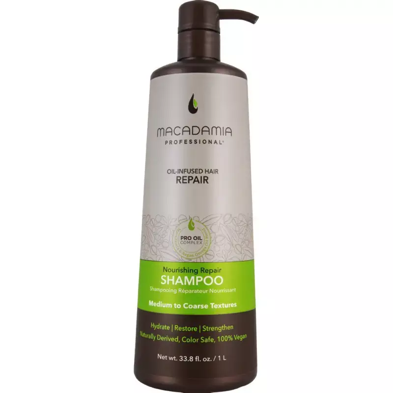 MACADAMIA Maitinamasis, drėkinamasis šampūnas sausiems plaukams, 1000ml