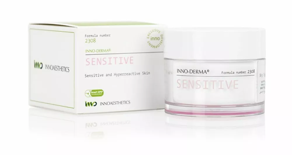 INNO-DERM® SENSITIVE INNOAESTHETICS Lengvas drėkinamasis kremas jautriai veido odai, 50g