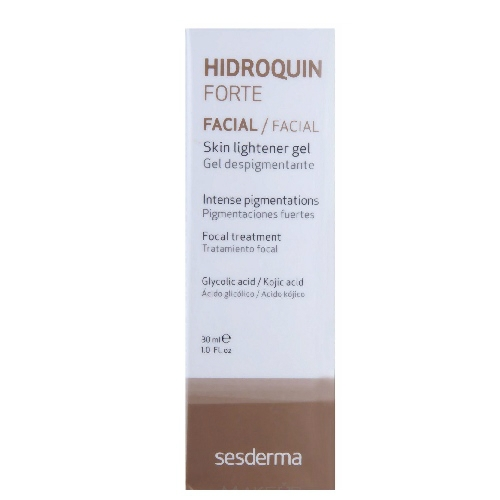 SESDERMA HIDROQUIN FORTE Odą šviesinantis gelis, 30 ML