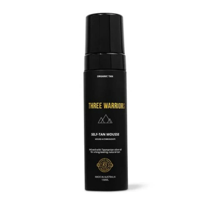 THREE WARRIORS Savaiminio įdegio putos „Self-Tan Mousse”, 150ml