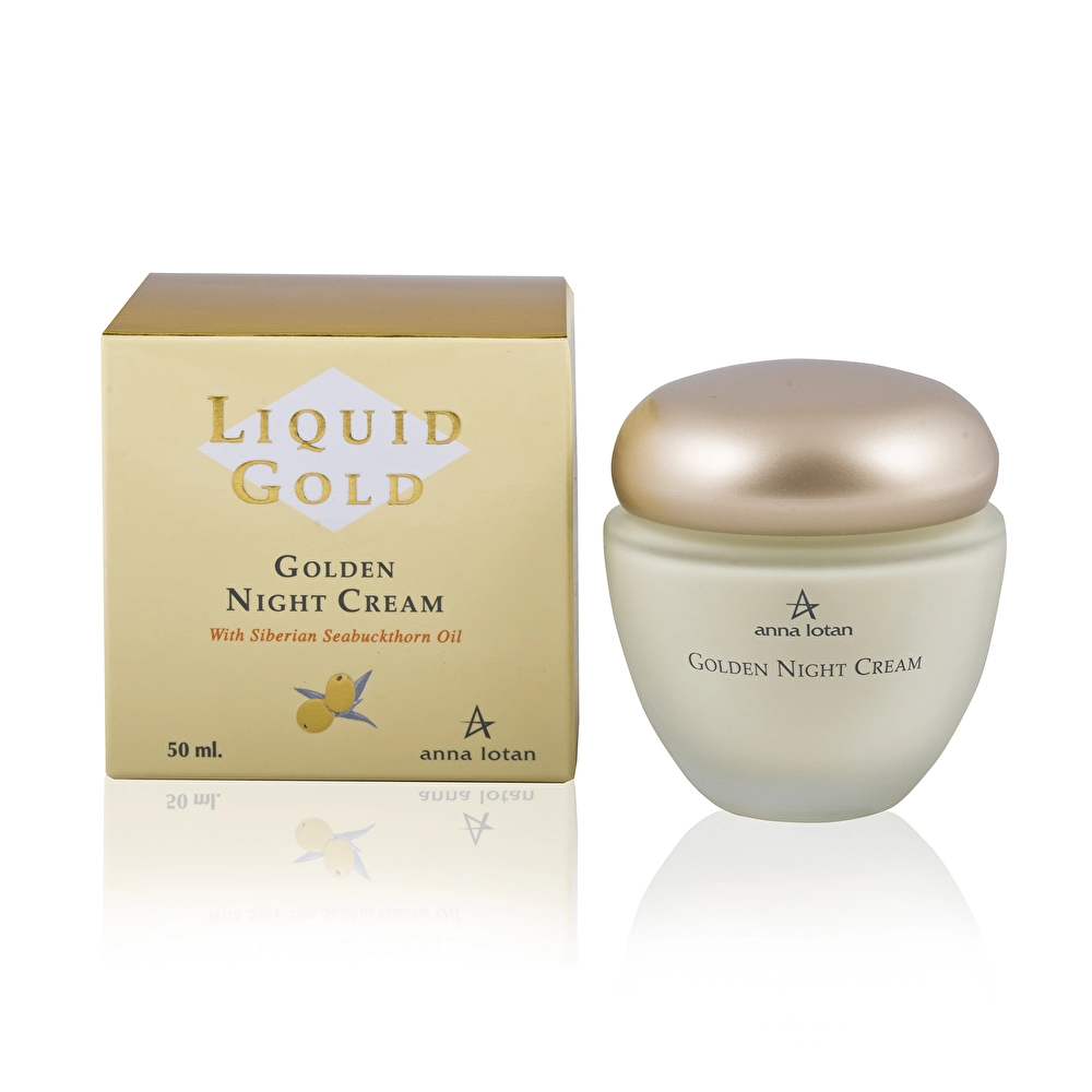 ANNA LOTAN LIQUID GOLD naktinis kremas su šaltalankių aliejumi, 50ml