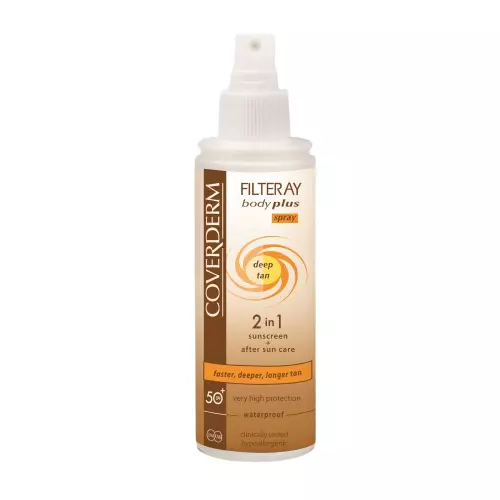 COVERDERM Purškiklis greitesniam įdegiui SPF50+, 100ml