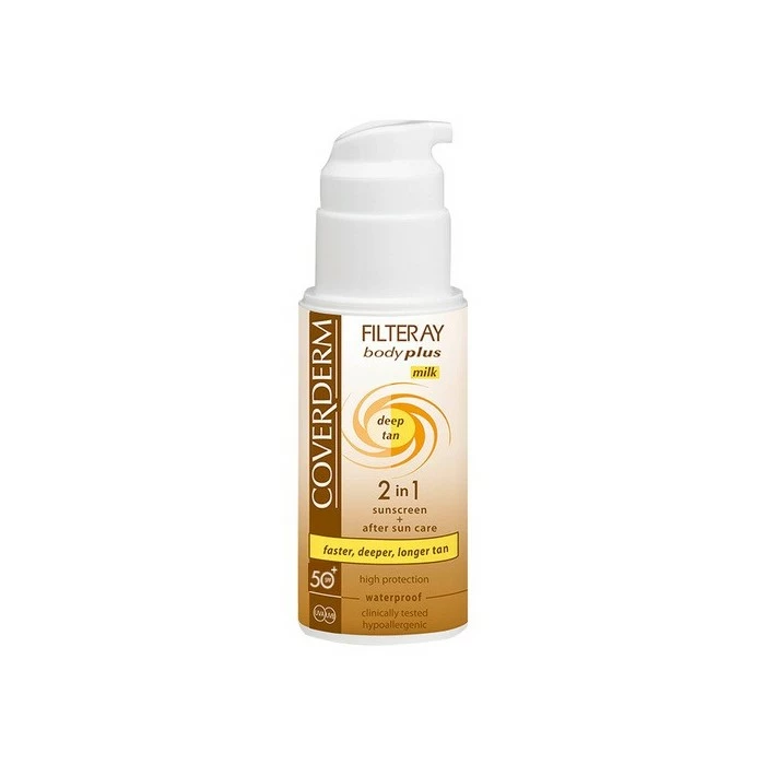 COVERDERM Pienelis greitesniam įdegiui SPF50+, 100ml