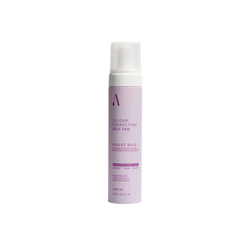 AZURE TAN “Violet Base” savaiminio įdegio putos – vidutinis/tamsus atspalvis, 200ml