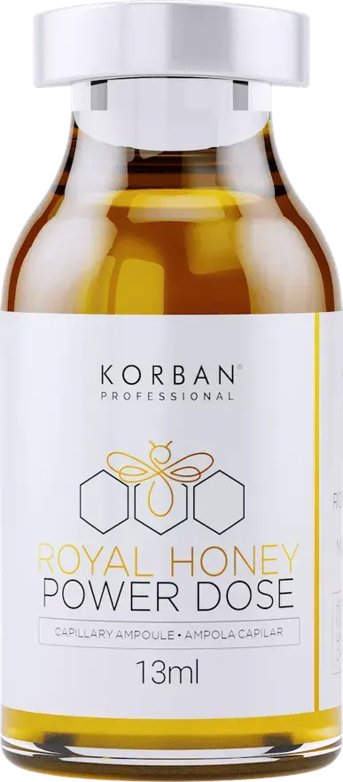 Korban Royal Honey Power Dose plaukų atstatymo procedūra