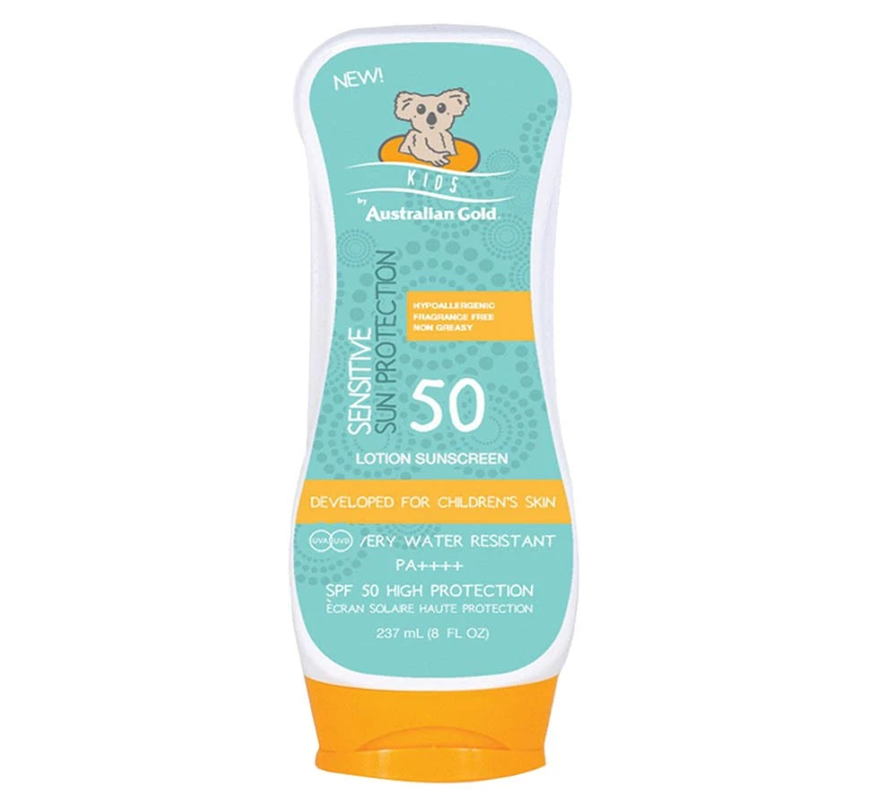 Australian Gold Kids SPF 50 apsaugos nuo saulės losjonas vaikams, 237ml