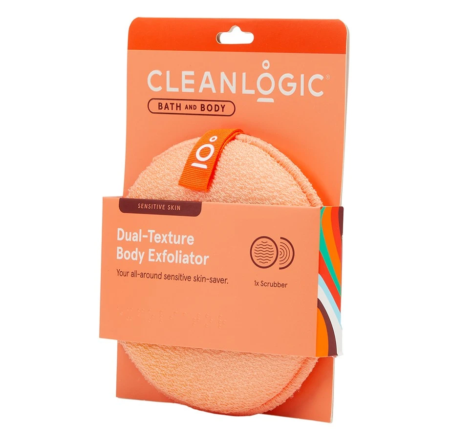 Cleanlogic Sensitive Skin Dual-Texture  Exfoliator kūno šveitimo kempinė