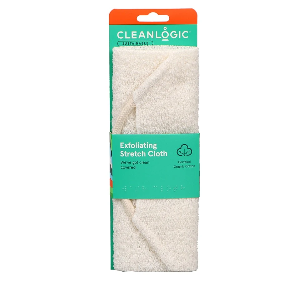 Cleanlogic Sustainable Exfoliating Stretch Cloth ištempiama kūno plaušinė