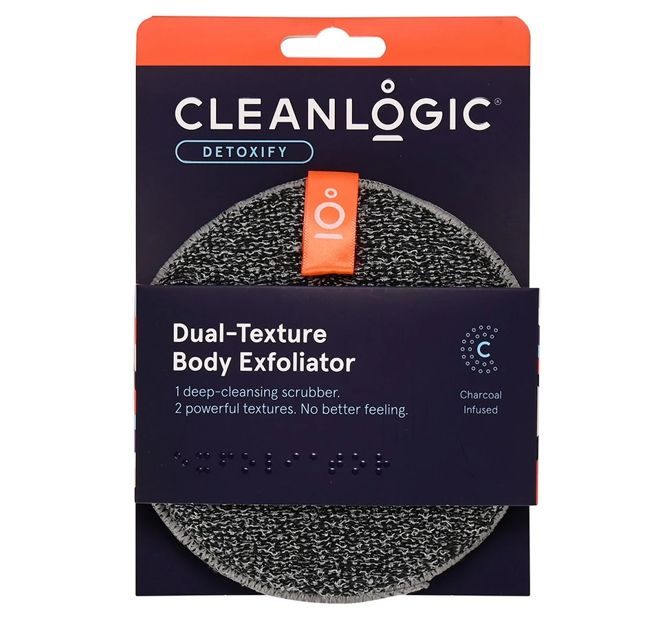 Cleanlogic Detoxify Dual -Texture  Exfoliator kūno šveitimo kempinė