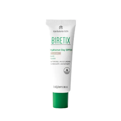 BIRETIX HYDRAMAT DAY SPF 30 Fluidas su spalva, 50 ml