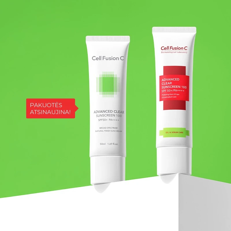 Kremas nuo saulės riebiai odai „Advanced Clear Sunscreen 100 SPF 50+/PA++++"
