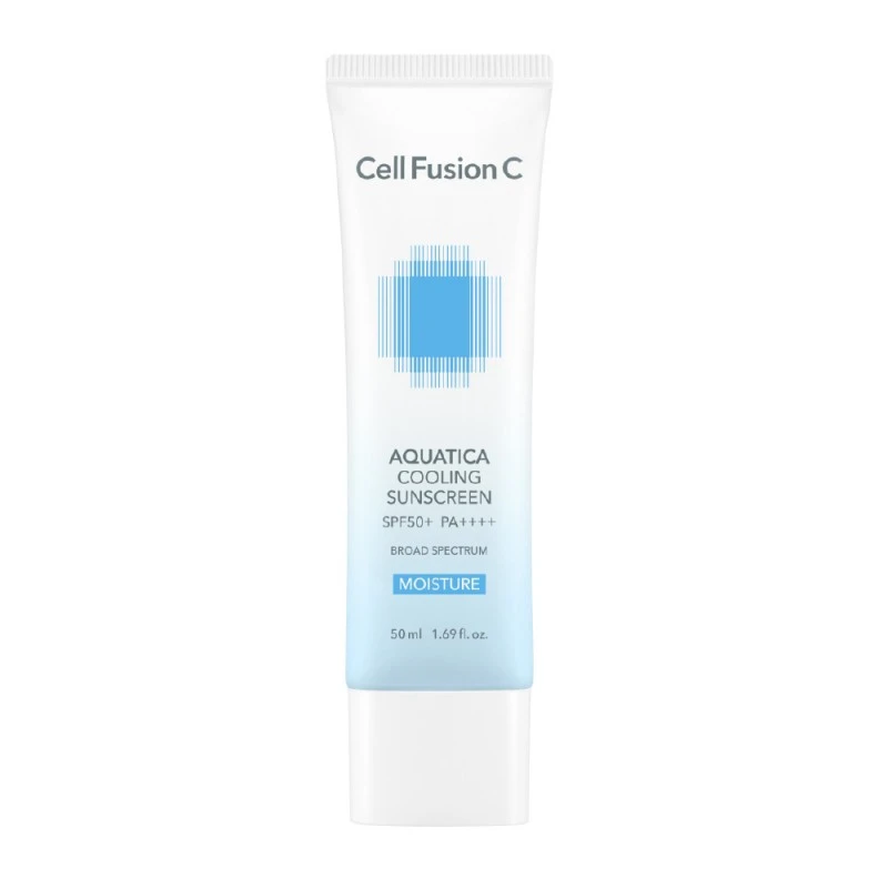 Aquatica Cooling Sunscreen SPF50+ PA++++ – vėsinantis ir drėkinantis kremas nuo saulės veidui