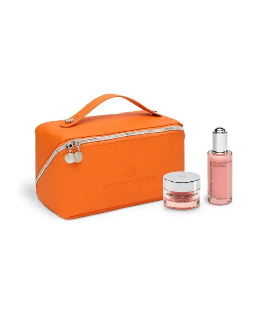 GERMAINE DE CAPUCCINI Timexpert Wrink-less / Veido priežiūros rinkinys - veido serumas + veido kremas + dovanų kosmetinė 50ml + 50ml + 1vnt.