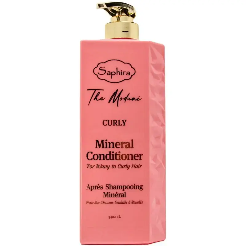 SAPHIRA The modani curly mineral conditioner / Kondicionierius garbanotiems plaukams su Negyvosios jūros mineralais 1000 ml