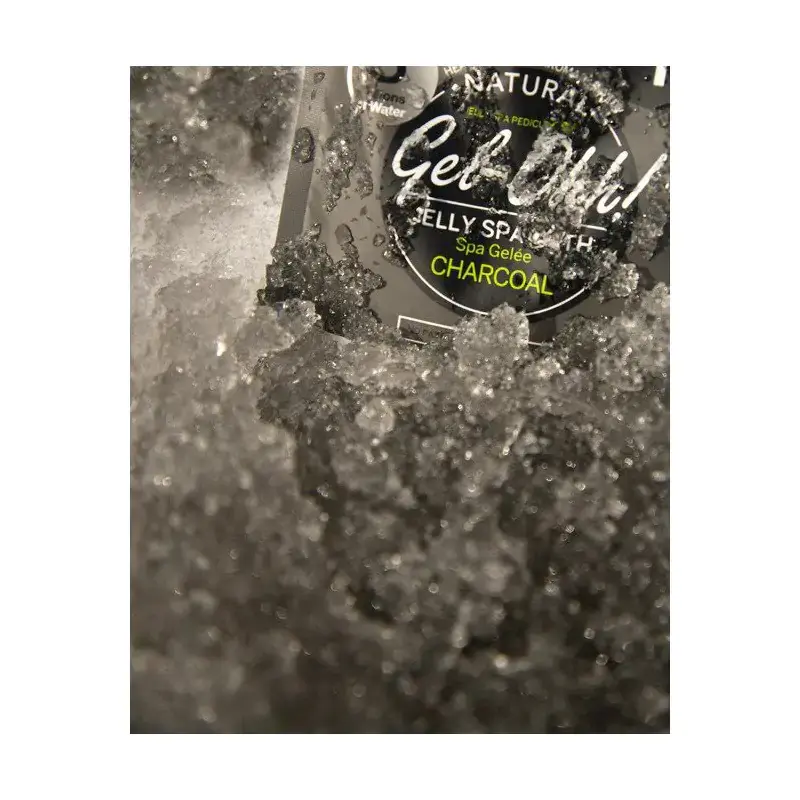 GEL-OHH Jelly SPA pedi bath charcoal / Gelinis SPA pėdoms