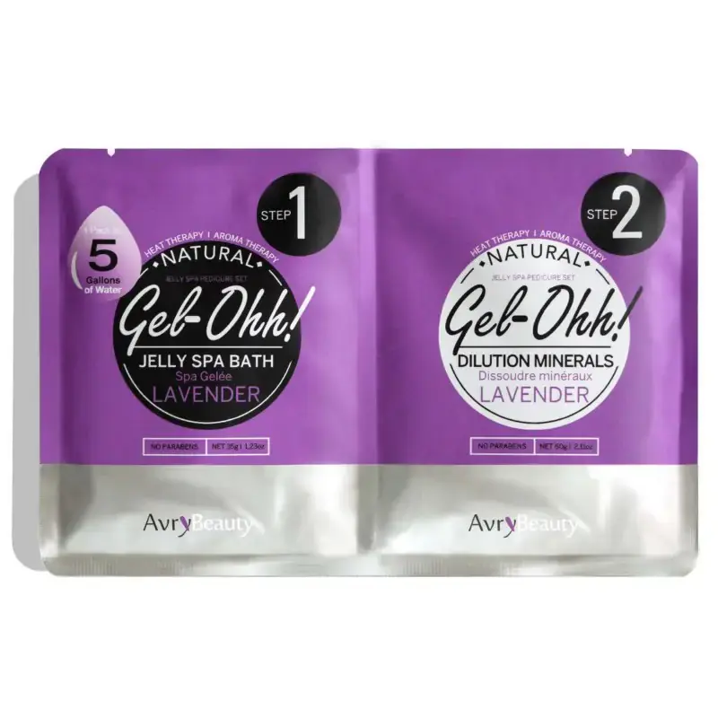 GEL-OHH Jelly SPA pedi bath lavender / Gelinis SPA pėdoms