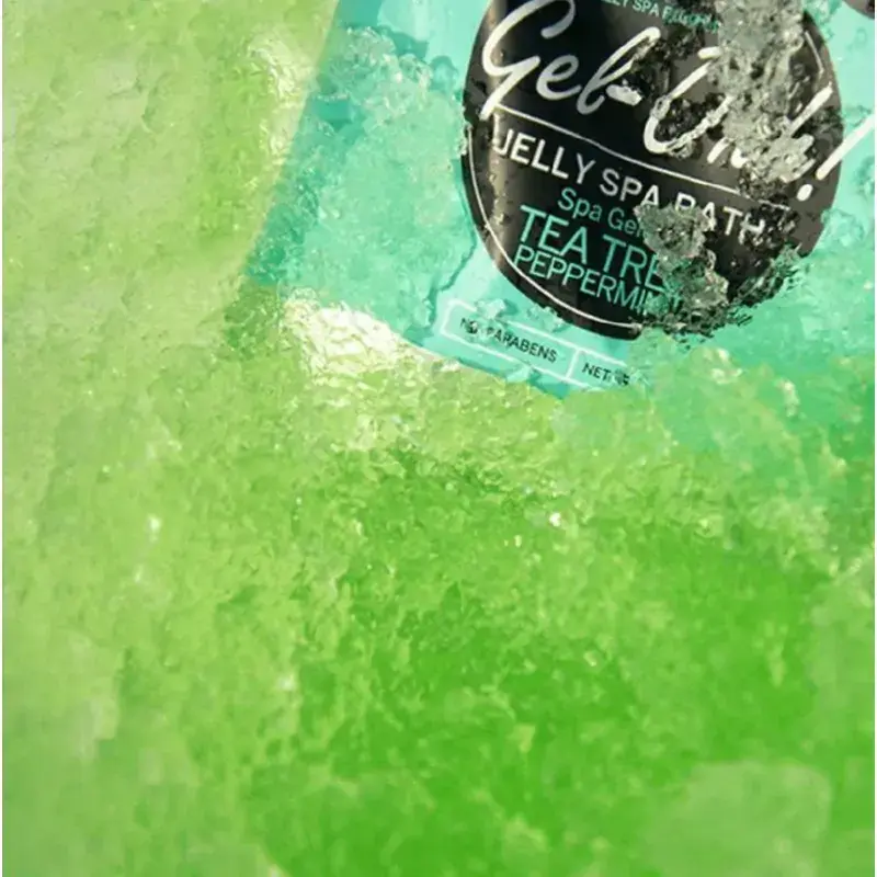GEL-OHH Jelly SPA pedi bath tea tree & peppermint - Gelinis SPA pėdoms su pipirmetėm