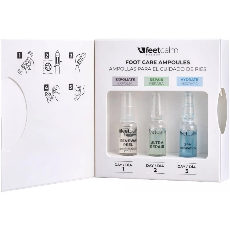 FEETCALM COSMETICS Ampoule discovery kit / Koncentratų rinkinys 3x2 ml