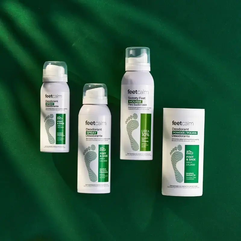 FEETCALM COSMETICS Sweaty feet mousse / Putos pėdoms nuo prakaitavimo 75 ml