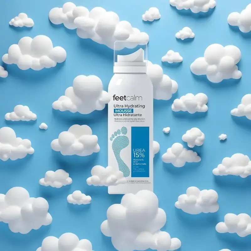 FEETCALM COSMETICS Ultra hydrating mousse / Putos pėdoms intensyviam drėkinimui 75 ml