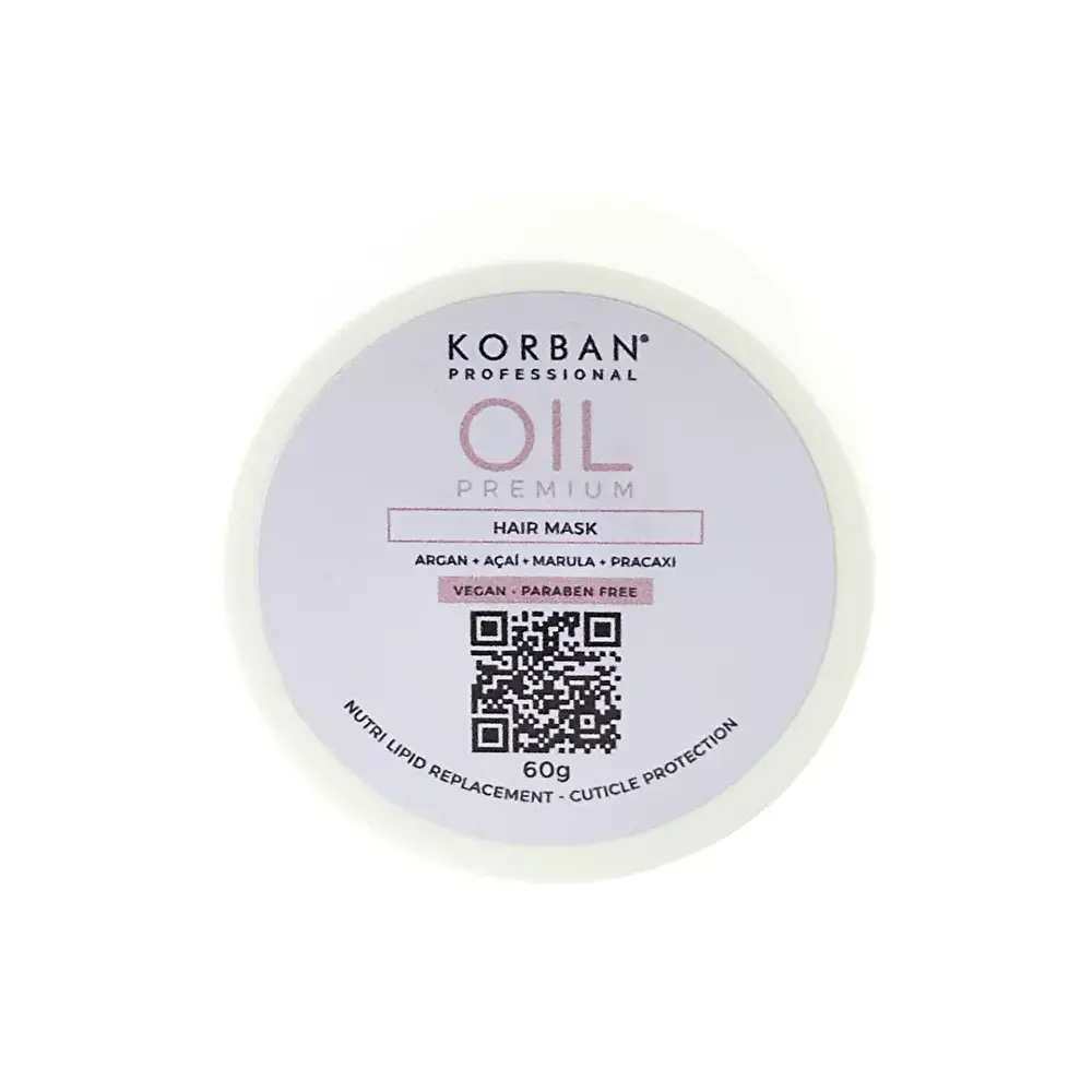 KORBAN PROFESSIONAL Oil premium / Drėkinanti plaukų kaukė 60 g