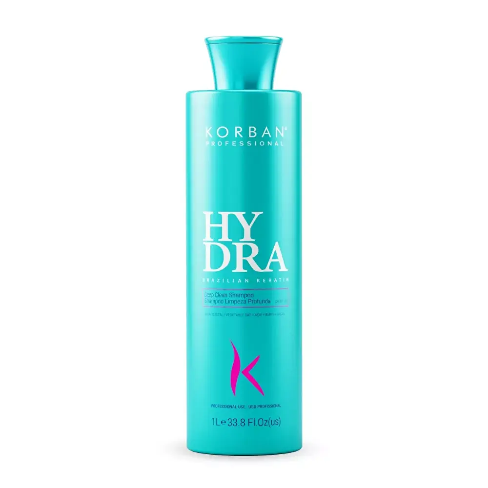 KORBAN PROFESSIONAL Hydra brazilian keratin / Giliai valantis šampūnas profesionalams 1 l
