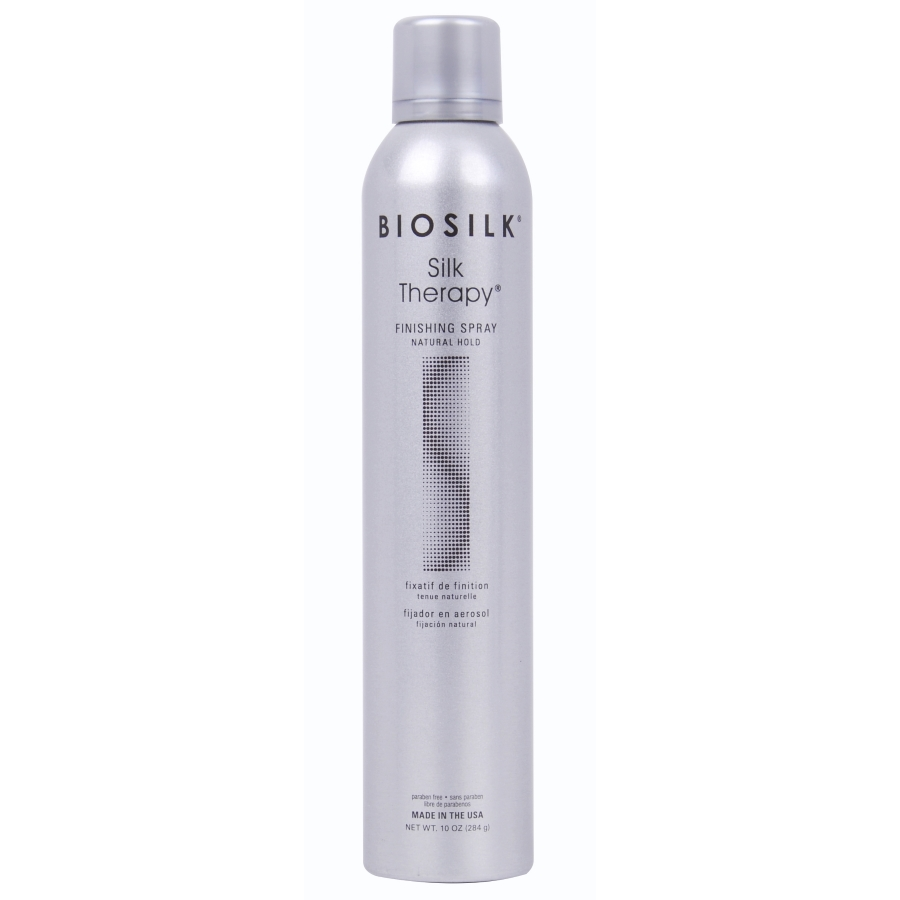 Biosilk SILK THERAPY FINISHING SPRAY NATURAL HOLD Vidutinės fiksacijos plaukų lakas 