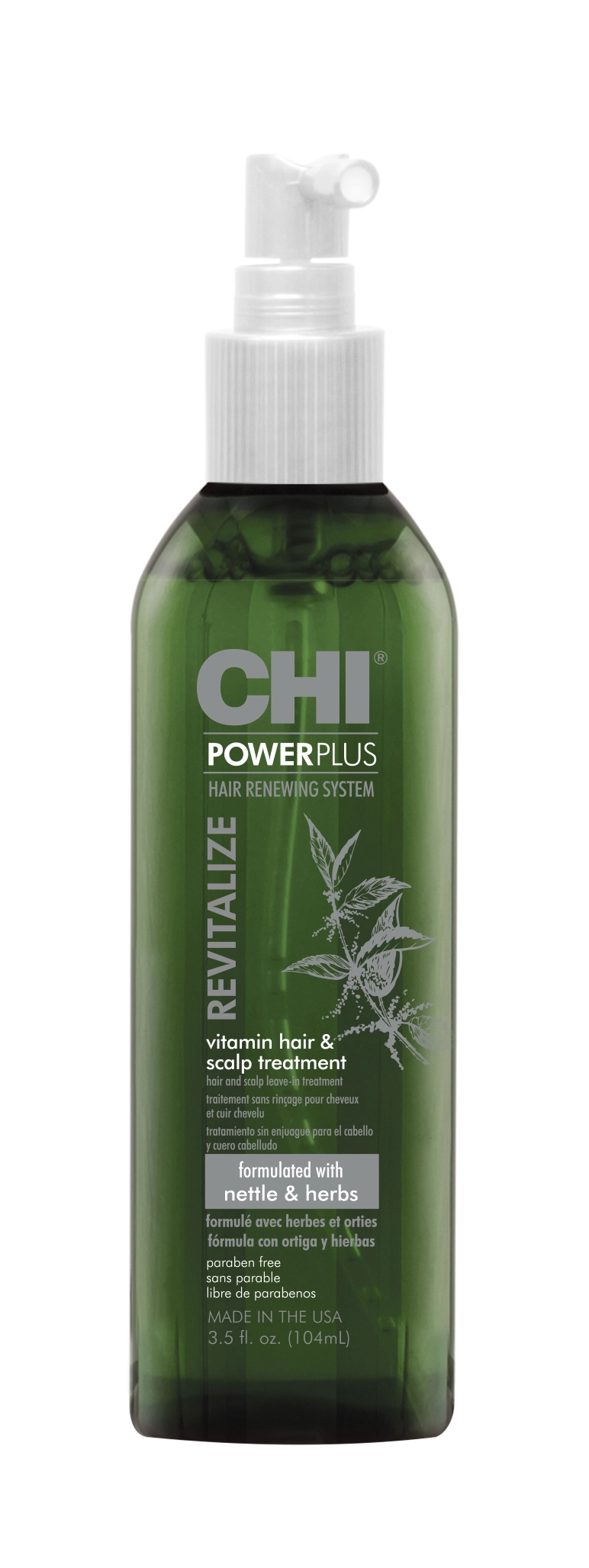 CHI POWER PLUS Galvos odos purškiklis su vitaminais