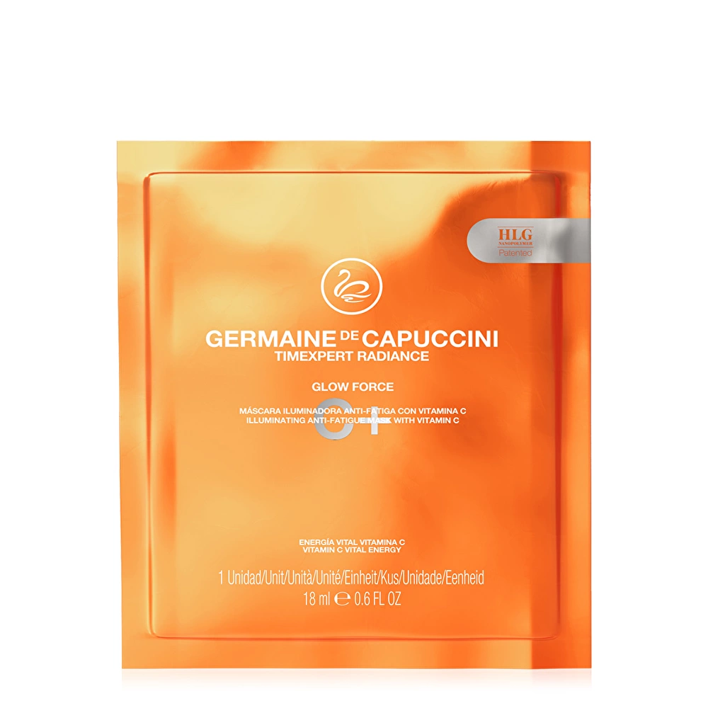 Germaine de Capuccini TIMEXPERT RADIANCE C+ GLOW FORCE skaistinanti, veido nuovargį mažinanti veido kaukė