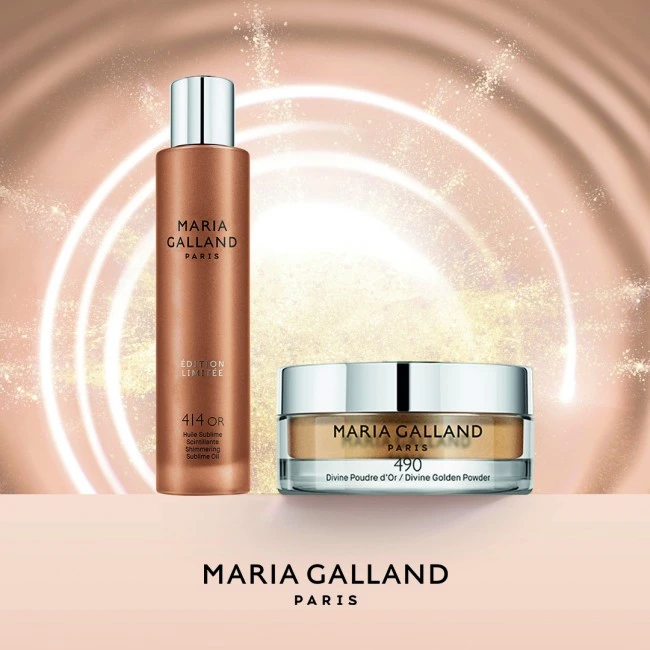 MARIA GALLAND Švytėjimo suteikianti biri pudra veidui ir kūnui 490