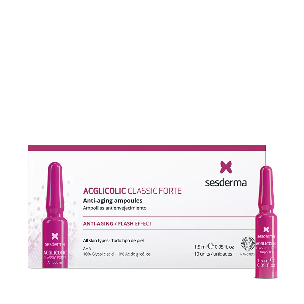 SESDERMA ACGLICOLIC CLASSIC FORTE ampulės, 10x1,5ml