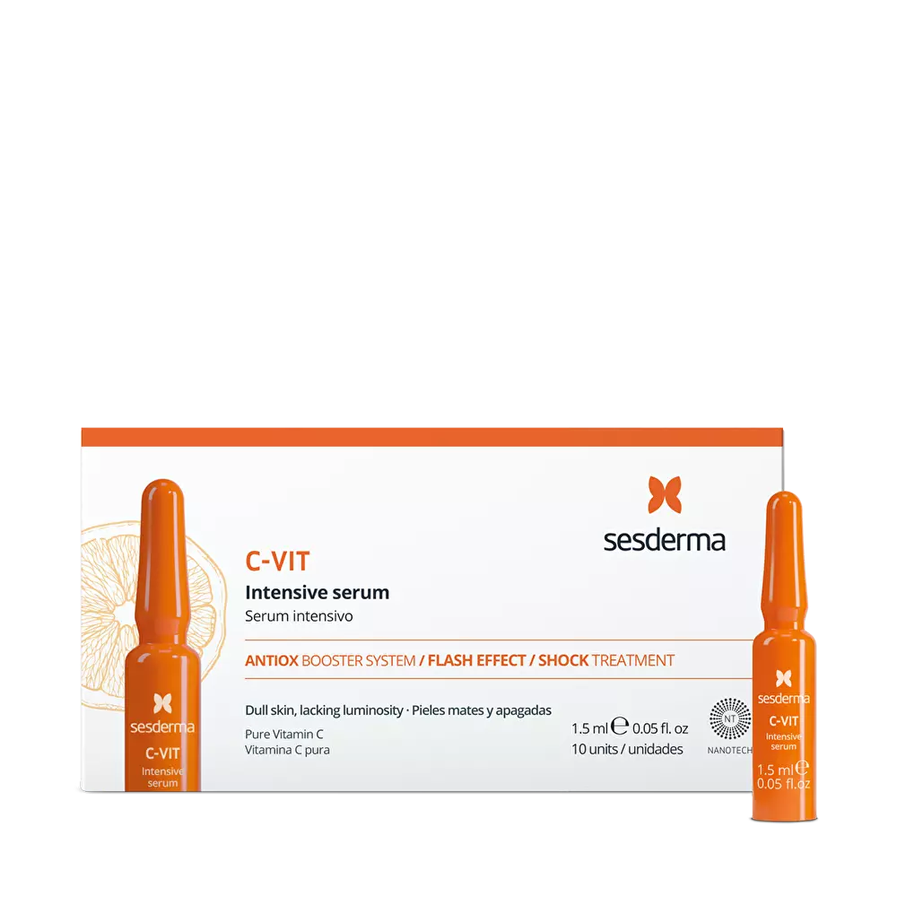SESDERMA C-VIT Intensyvaus serumo ampulės, 10×1,5ml