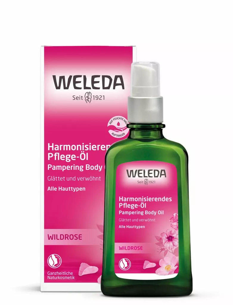 WELEDA Aliejus kūnui su laukinėmis rožėmis, 100ml