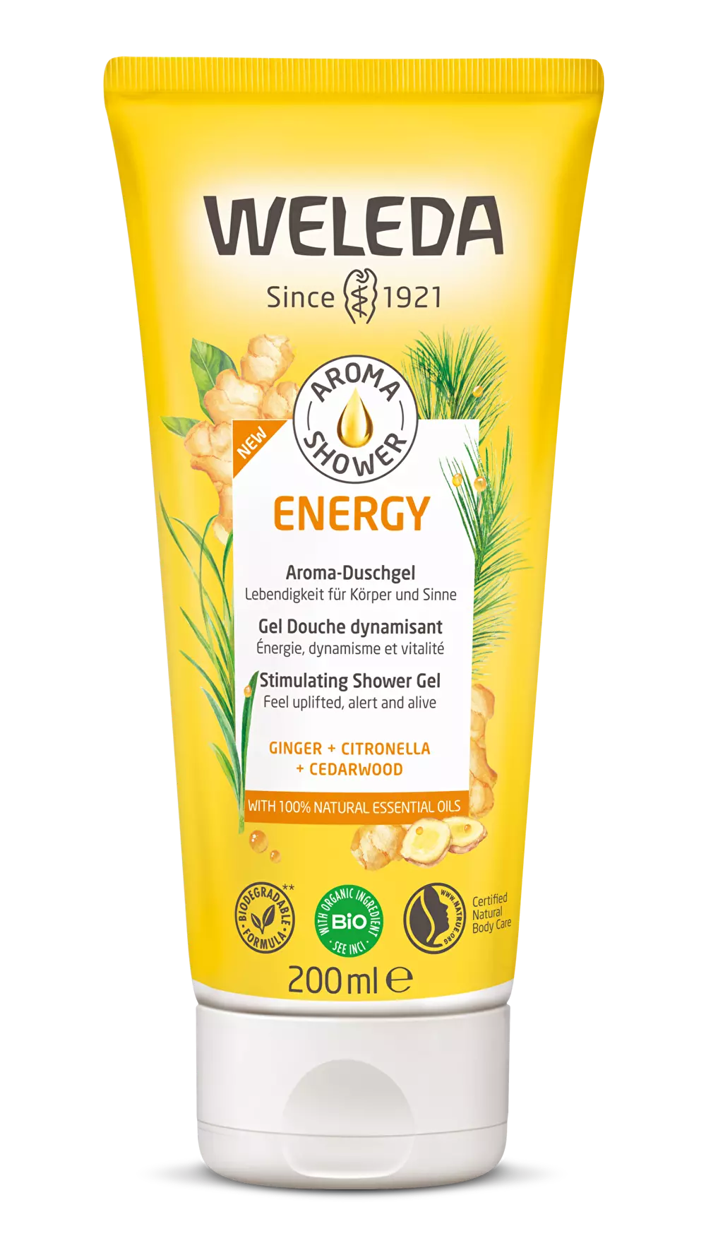 WELEDA Aroma Shower Energy dušo želė, 200ml