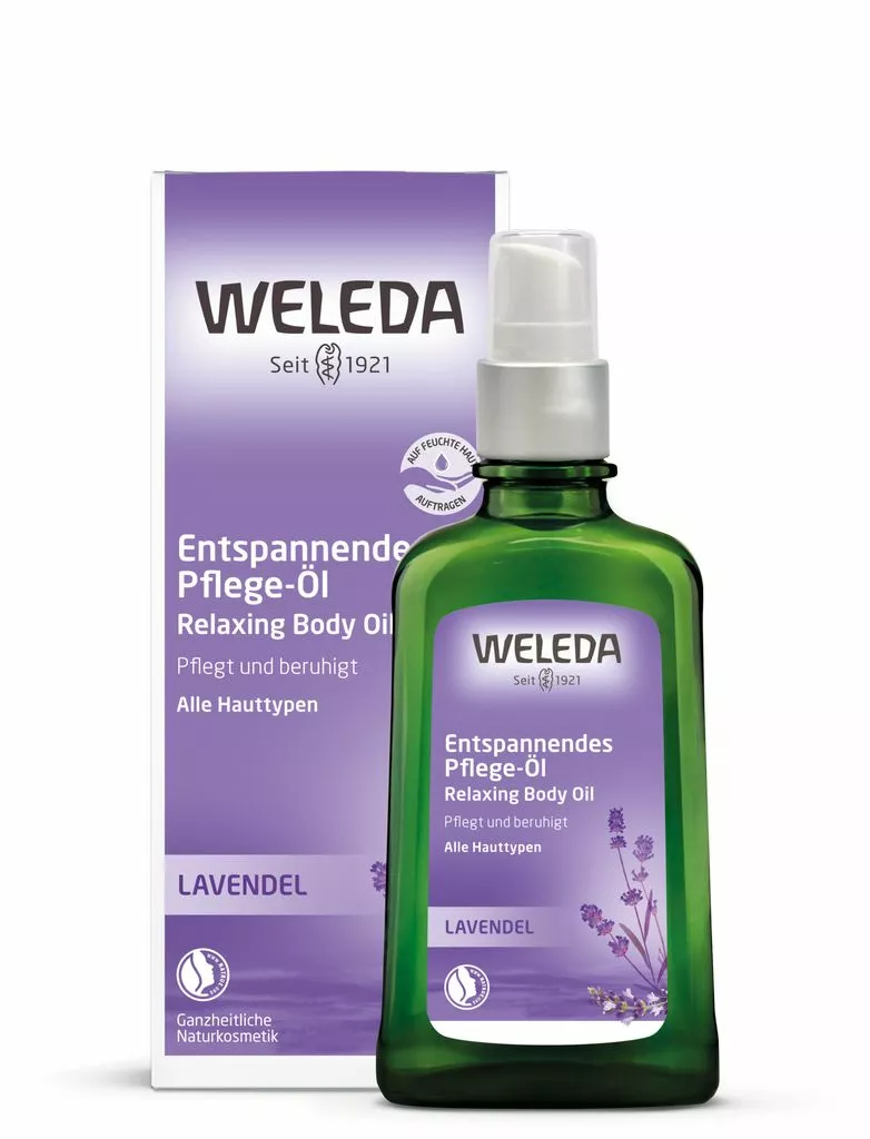 WELEDA Atpalaiduojantis kūno aliejus su levandomis, 100ml