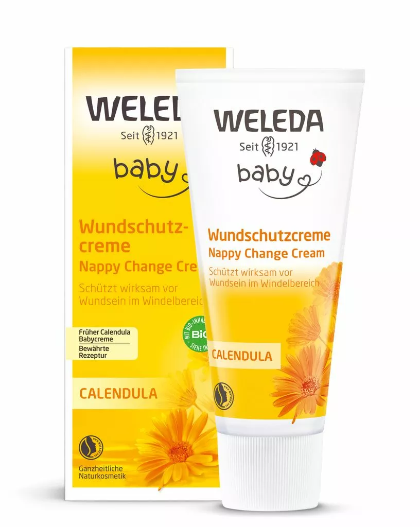 WELEDA Kremas nuo iššutimų su cinku ir medetkomis CALENDULA BABY, 75ml