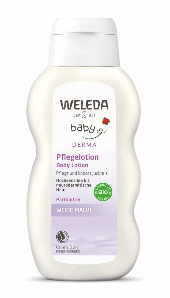 WELEDA Kūno pienelis su svilarožėmis WHITE MALOW, 200ml