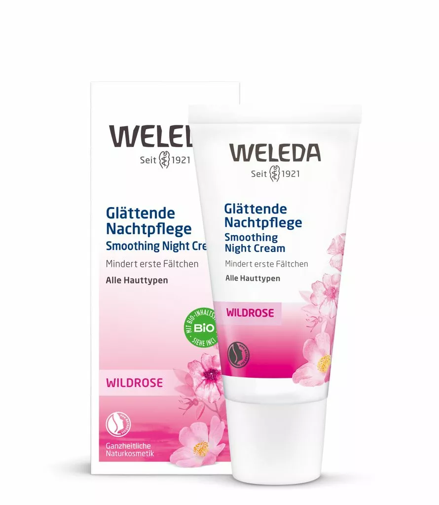 WELEDA Naktinis kremas nuo raukšlių su laukinėmis rožėmis, 30ml