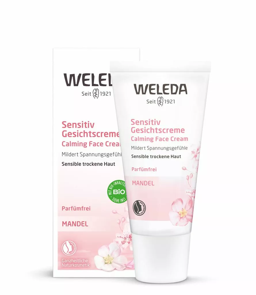 WELEDA Raminamasis veido kremas su migdolais, 30ml