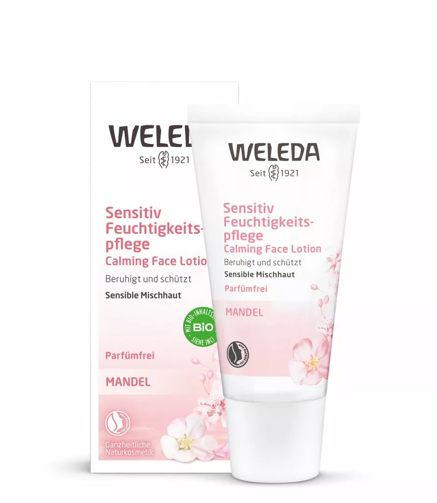 WELEDA Raminamoji veido emulsija su migdolais, 30ml