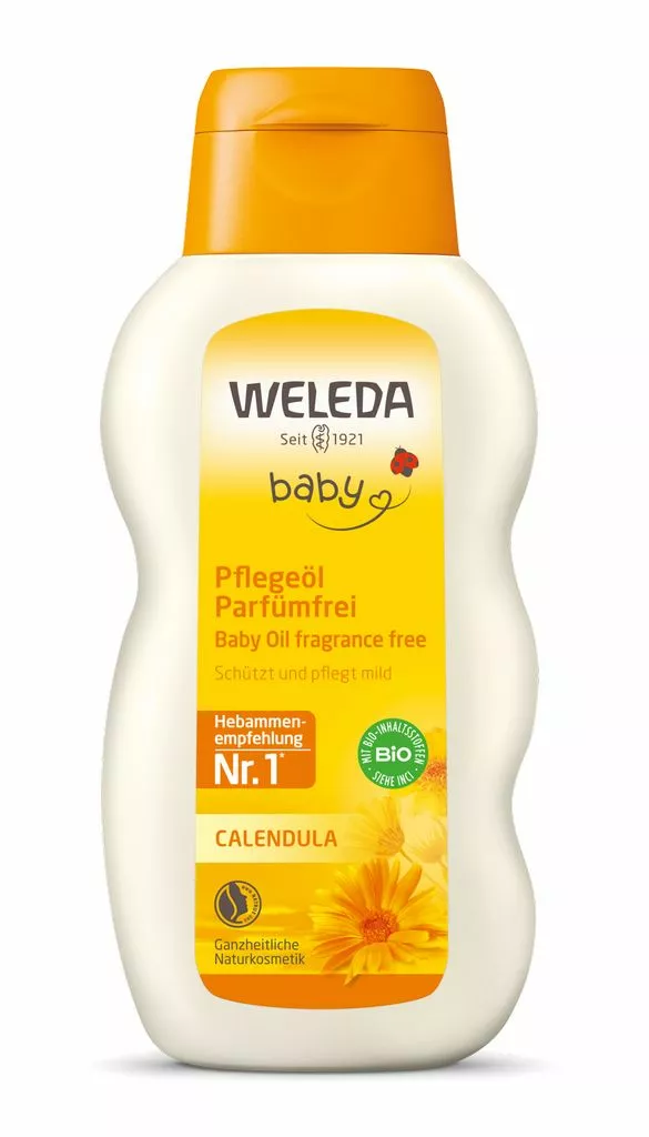 WELEDA Vaikiškas bekvapis kūno aliejus su medetkomis CALENDULA BABY, 200ml