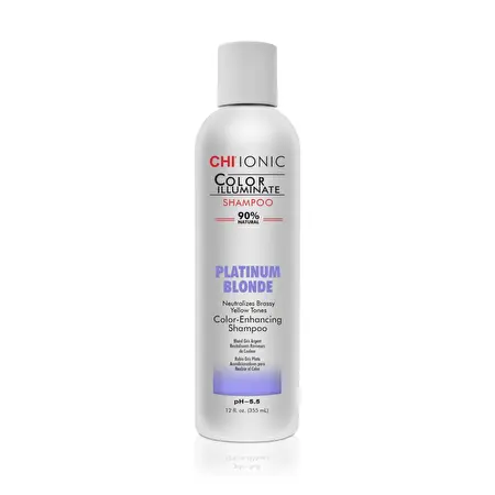 CHI IONIC COLOR ILLUMINATE spalvą atgaivinantis šampūnas – Platinum Blonde, 355ml