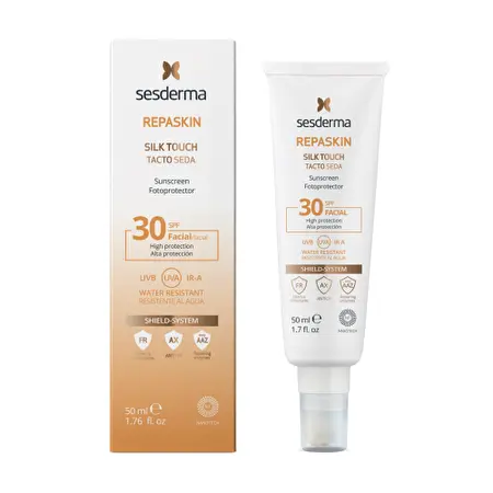 SESDERMA REPASKIN SILK TOUCH SPF30 Apsauginis kremas nuo saulės veidui, 50 ML