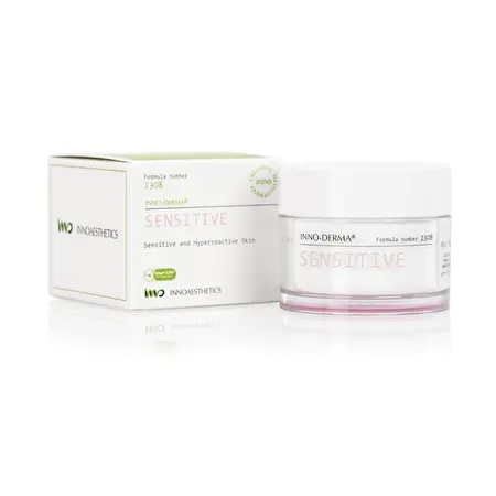 INNO-DERM® SENSITIVE INNOAESTHETICS Lengvas drėkinamasis kremas jautriai veido odai, 50g