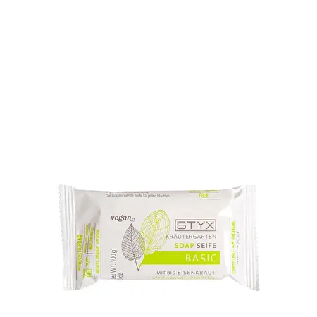Styx Kräutergarten Seife Mit Bio Eisenkraut – 100g, Feste Seife Für Alle Hauttypen | Vegan, Tierversuchsfrei